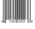 Barcode Image for UPC code 011520000036