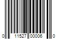 Barcode Image for UPC code 011527000060