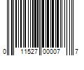 Barcode Image for UPC code 011527000077