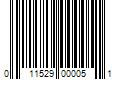 Barcode Image for UPC code 011529000051