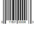 Barcode Image for UPC code 011531000063