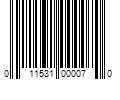 Barcode Image for UPC code 011531000070