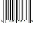 Barcode Image for UPC code 011531038165