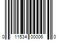 Barcode Image for UPC code 011534000060