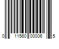 Barcode Image for UPC code 011560000065