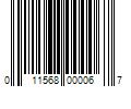 Barcode Image for UPC code 011568000067