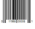 Barcode Image for UPC code 011568000081