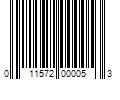 Barcode Image for UPC code 011572000053