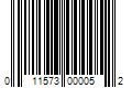 Barcode Image for UPC code 011573000052