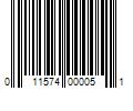 Barcode Image for UPC code 011574000051