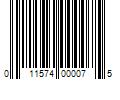 Barcode Image for UPC code 011574000075