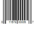 Barcode Image for UPC code 011578000057