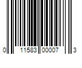 Barcode Image for UPC code 011583000073