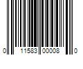 Barcode Image for UPC code 011583000080