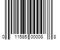 Barcode Image for UPC code 011585000088