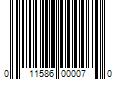 Barcode Image for UPC code 011586000070