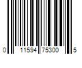 Barcode Image for UPC code 011594753005. Product Name: Kennedy Endeavors  LLC Tim s Cascade Snacks Smoked Gouda Thins Thin & Crispy Potato Chips  Gluten-Free  7.5 oz Bag