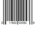 Barcode Image for UPC code 011600000536