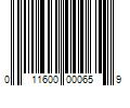 Barcode Image for UPC code 011600000659