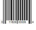 Barcode Image for UPC code 011609000094