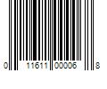 Barcode Image for UPC code 011611000068