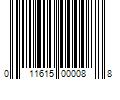 Barcode Image for UPC code 011615000088