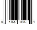 Barcode Image for UPC code 011617000079