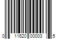 Barcode Image for UPC code 011620000035