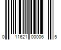 Barcode Image for UPC code 011621000065