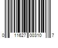 Barcode Image for UPC code 011627003107