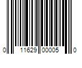 Barcode Image for UPC code 011629000050