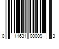 Barcode Image for UPC code 011631000093