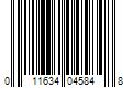 Barcode Image for UPC code 011634045848