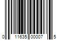 Barcode Image for UPC code 011635000075