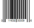 Barcode Image for UPC code 011638000096