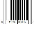 Barcode Image for UPC code 011639000057