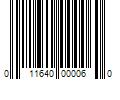 Barcode Image for UPC code 011640000060