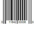 Barcode Image for UPC code 011642000068