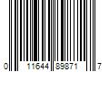 Barcode Image for UPC code 011644898717