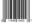 Barcode Image for UPC code 011646104007