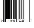 Barcode Image for UPC code 011646722287