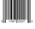 Barcode Image for UPC code 011647000070