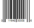 Barcode Image for UPC code 011648000086