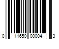 Barcode Image for UPC code 011650000043