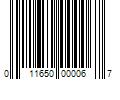 Barcode Image for UPC code 011650000067