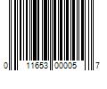 Barcode Image for UPC code 011653000057