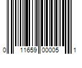 Barcode Image for UPC code 011659000051