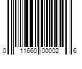 Barcode Image for UPC code 011660000026