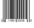 Barcode Image for UPC code 011661000056