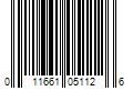 Barcode Image for UPC code 011661051126